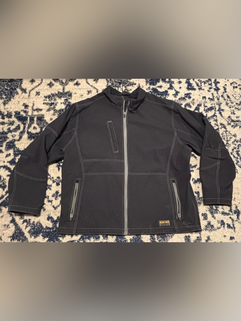 Ariat Black Lightweight Zip-Front Work Jacket